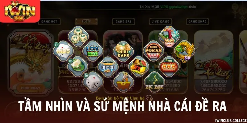 Tầm nhìn và sứ mệnh nhà cái đề ra khi hoạt động